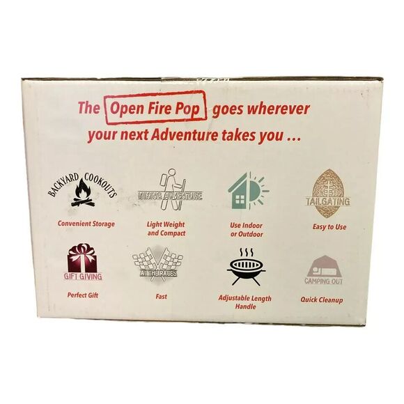 Wabash Valley Farms Open-Fire Pop Popcorn Popper Kit Light-Weight Camping - Picture 4 of 4